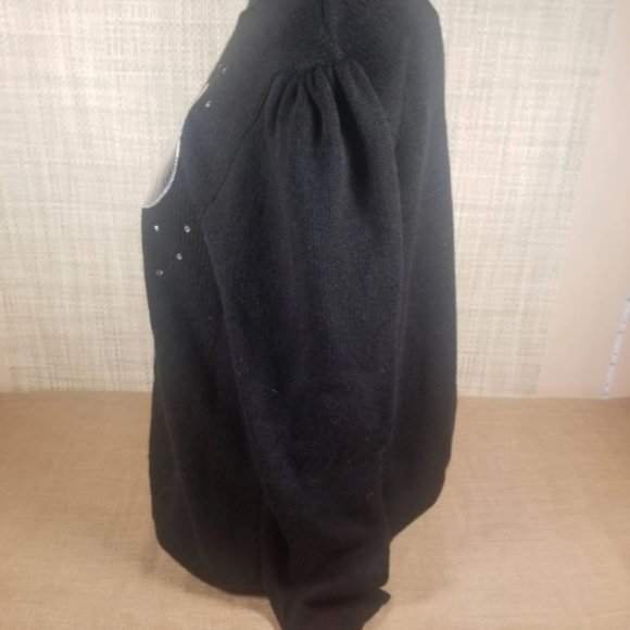 1980 Full Moon & Lightning Bolts Sweater Size 12 - Picture 6 of 7